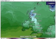 英国降雪预报显示英国将迎来最大降雪，8个城市受灾最严重